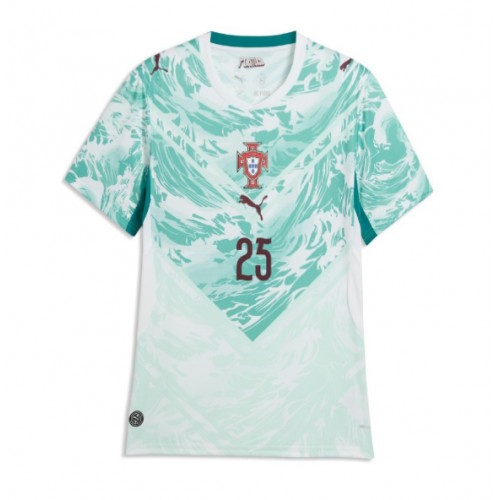 Portugal Nuno Mendes #25 Bortatröja Dam VM 2026 Kortärmad
